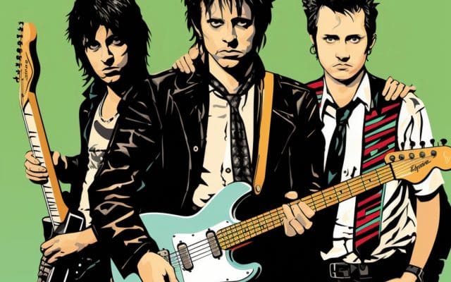 Green Day 1980's illustration